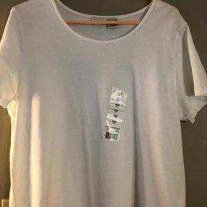 White Stag & Faded Glory NEW women's white tees Size XL